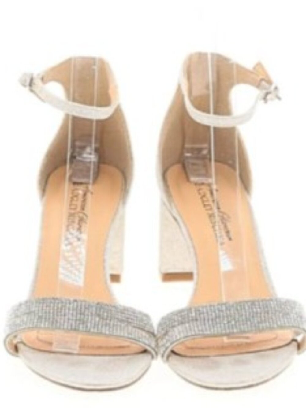 Badgley Mischka Glitter Low Heeled Sandal